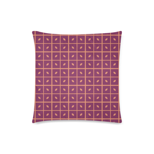 Leaves Pattern Custom Zippered Pillow Case 18"x18" (one side)