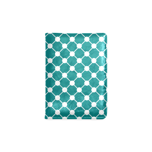 Teal Trellis Dots Custom NoteBook A5