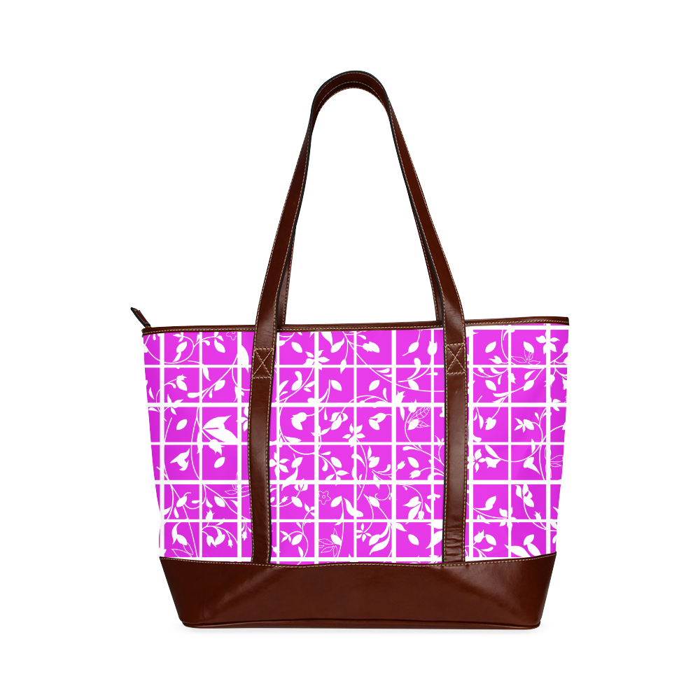 Pink Swirls Tote Handbag (Model 1642)