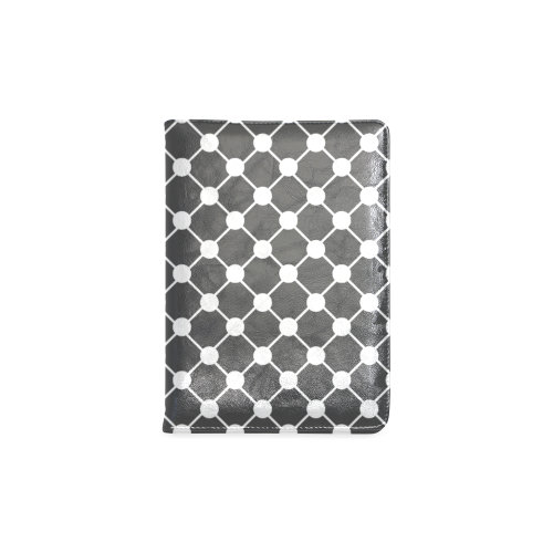Charcoal Trellis Dots Custom NoteBook A5