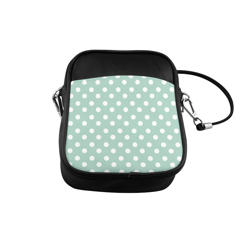 Aqua Polka Dots Sling Bag (Model 1627)