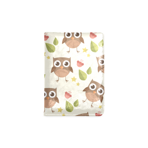 Modern Retro Owl Pattern Custom NoteBook A5
