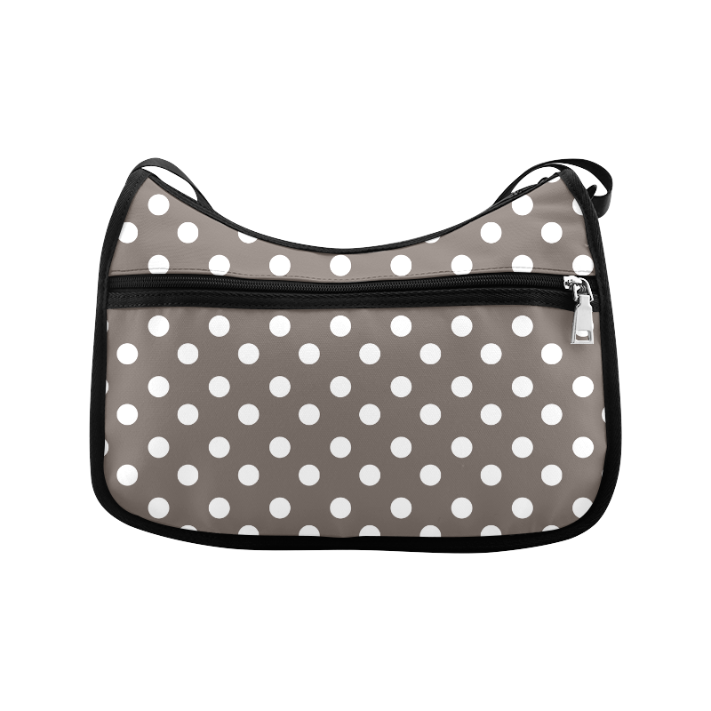 Beige Polka Dots Crossbody Bags (Model 1616)