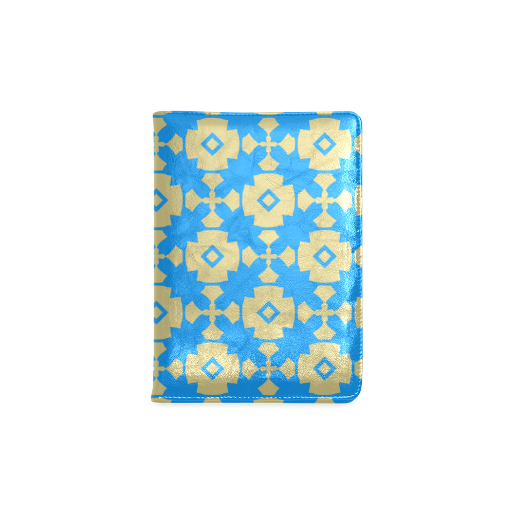 Blue Gold Geometric Custom NoteBook A5