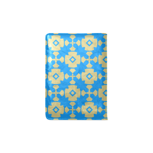 Blue Gold Geometric Custom NoteBook A5