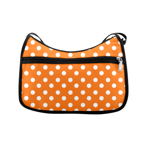Orange Polka Dots Crossbody Bags (Model 1616)
