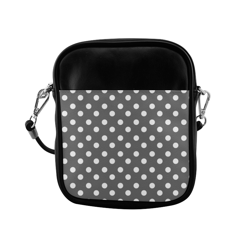 Gray Polka Dots Sling Bag (Model 1627)