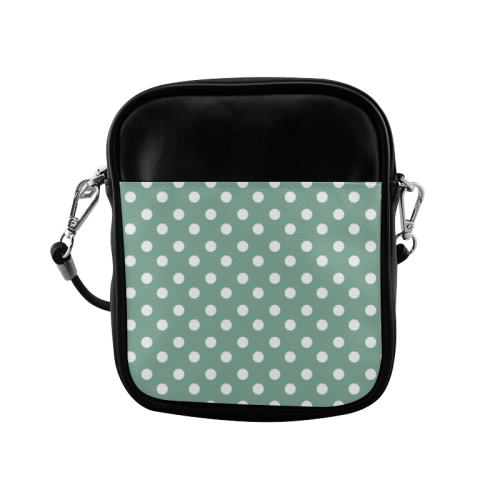 Mint Polka Dots Sling Bag (Model 1627)