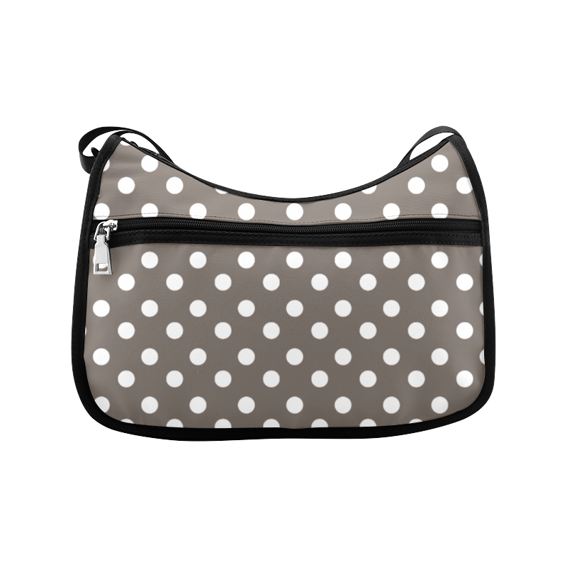 Beige Polka Dots Crossbody Bags (Model 1616)