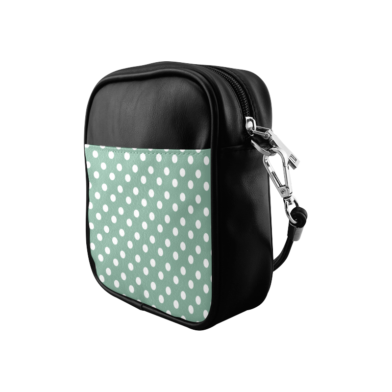 Mint Polka Dots Sling Bag (Model 1627)