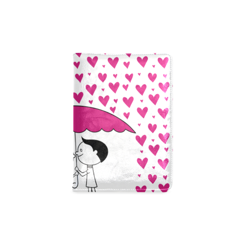 Romantic Couple With Hearts Custom NoteBook A5