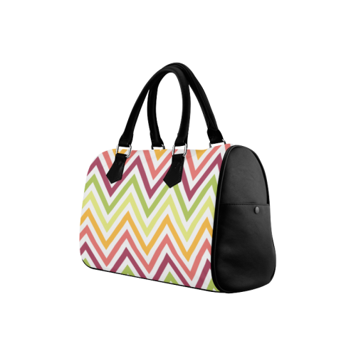 Modern Trendy Chevron Boston Handbag (Model 1621)