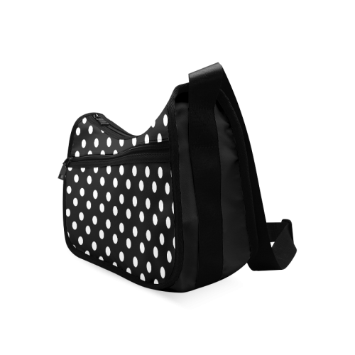 Black Polka Dots Crossbody Bags (Model 1616)