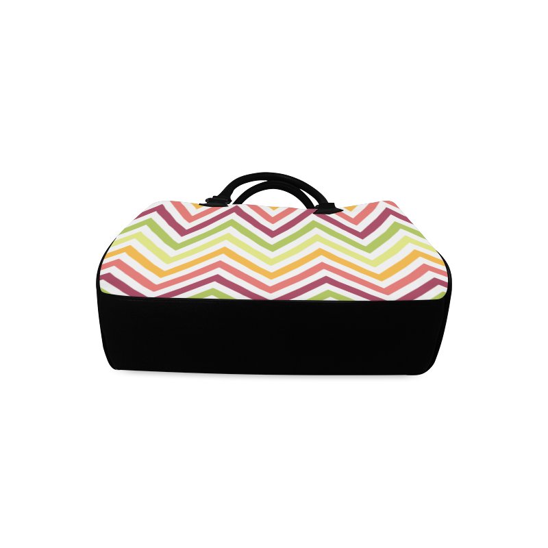 Modern Trendy Chevron Boston Handbag (Model 1621)