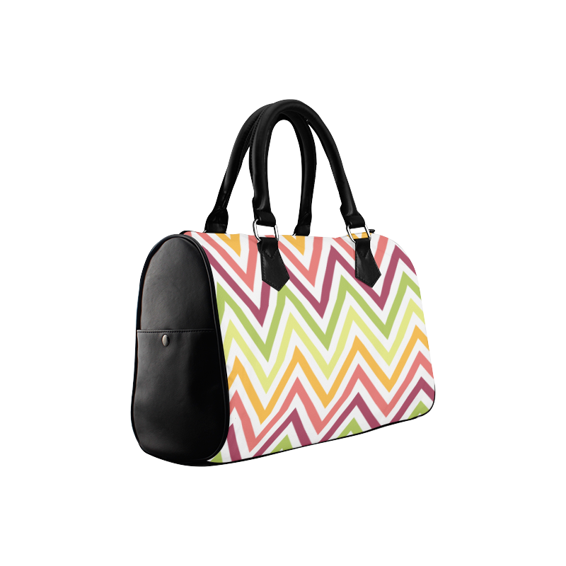 Modern Trendy Chevron Boston Handbag (Model 1621)