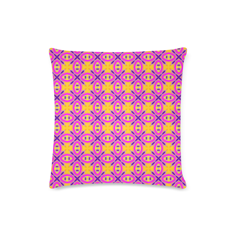 Chic Pink Pattern Custom Zippered Pillow Case 16"x16" (one side)