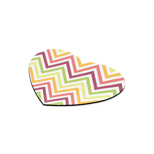Modern Trendy Chevron Heart-shaped Mousepad