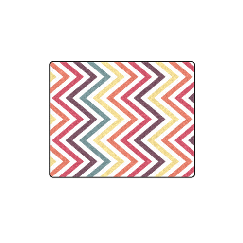 Colorful Modern Chevron Blanket 40"x50"