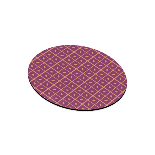 Leaves Pattern Round Mousepad