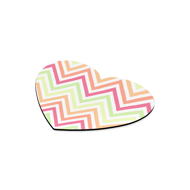 Chic Chevron Heart-shaped Mousepad