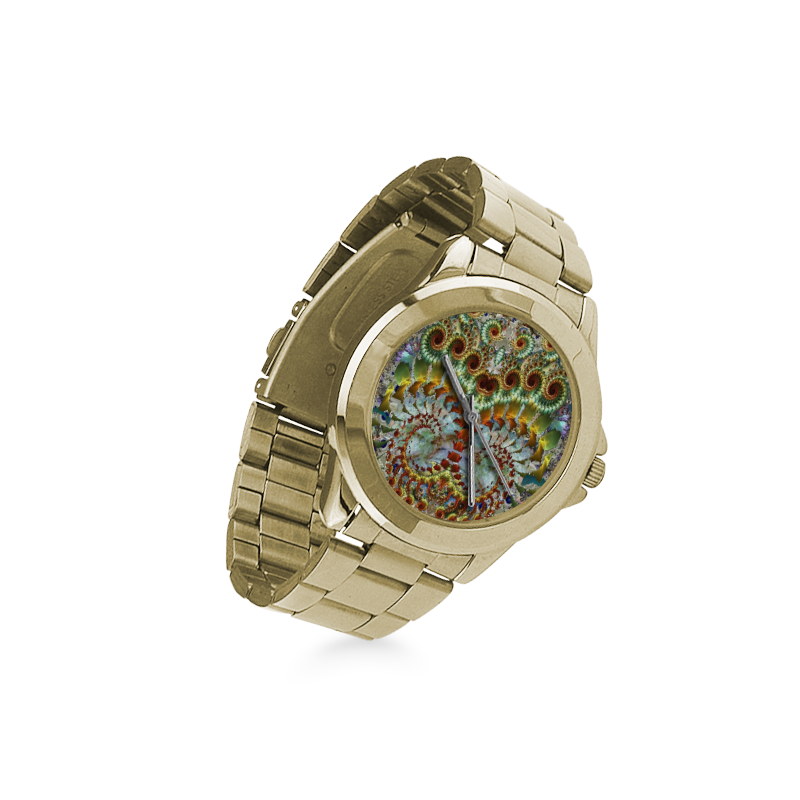 Fractal Burn Custom Gilt Watch(Model 101)