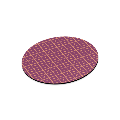 Leaves Pattern Round Mousepad