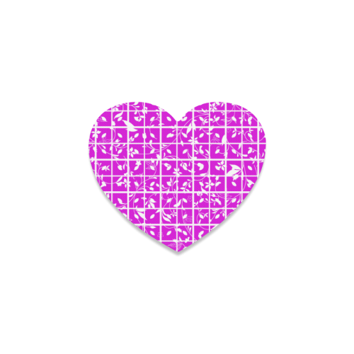 Pink Swirls Heart Coaster