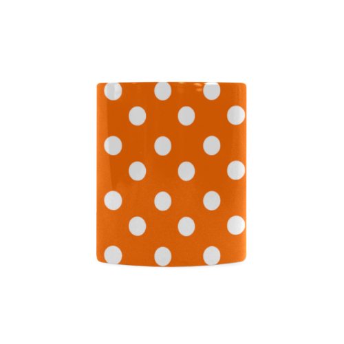 Orange Polka Dots White Mug(11OZ)