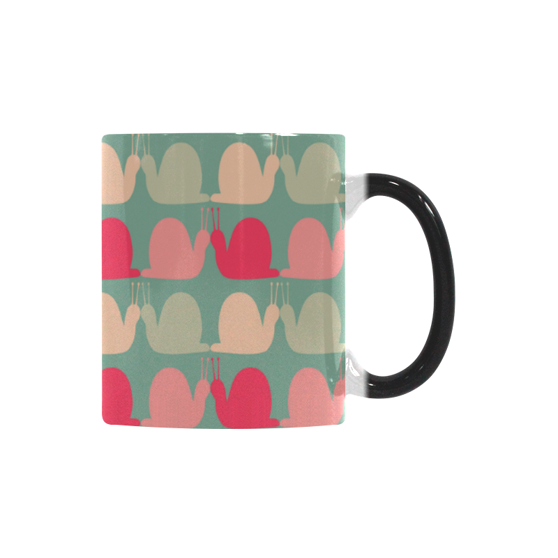 Colorful Snails Pattern Custom Morphing Mug