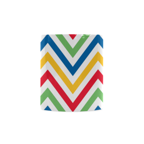 Green Red Chevron White Mug(11OZ)