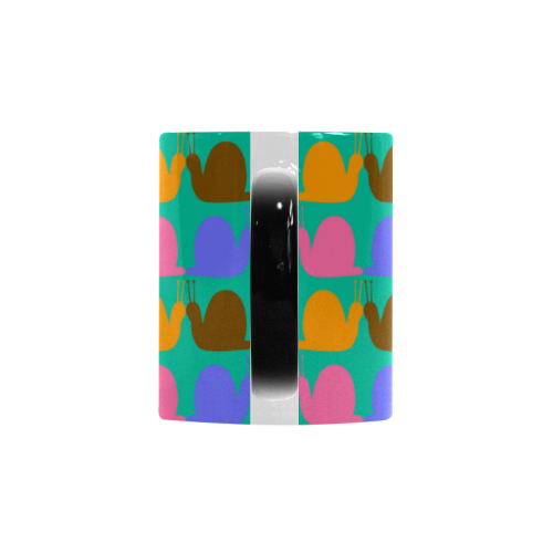 Whimsical Neon Snails Pattern Custom Morphing Mug
