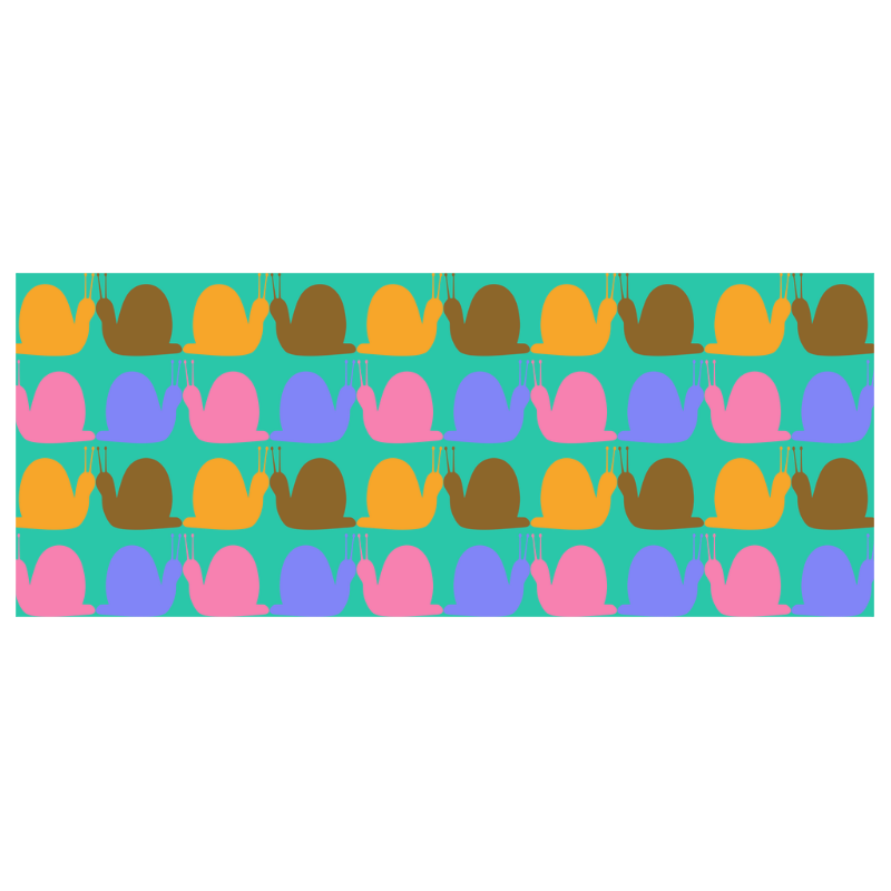 Whimsical Neon Snails Pattern Custom Morphing Mug