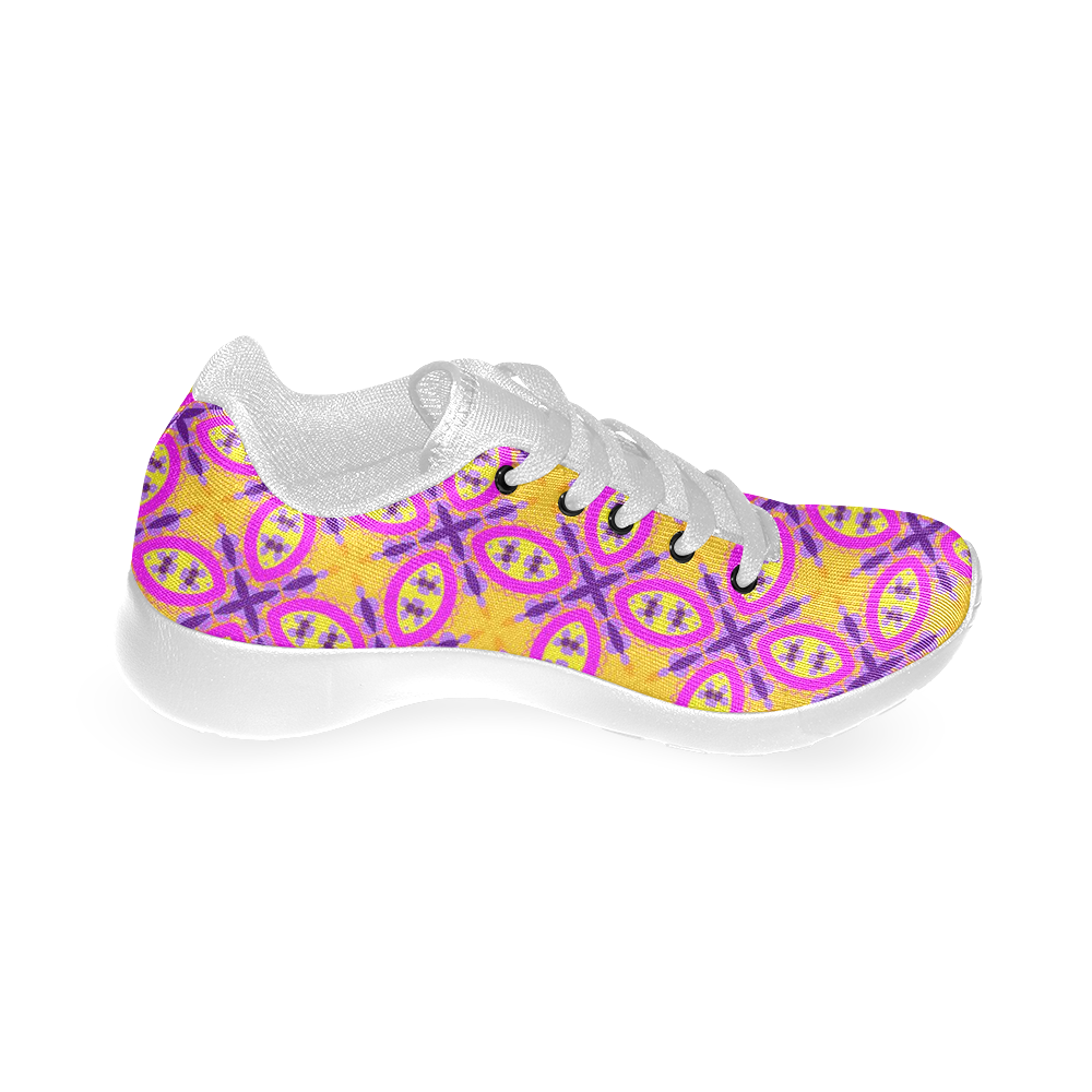 Chic Pink Pattern Men’s Running Shoes (Model 020)