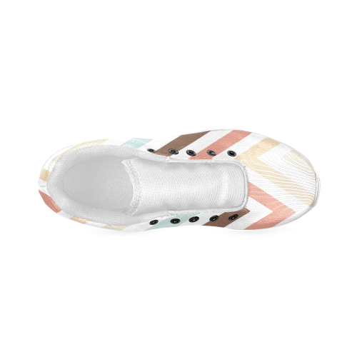 Choco Latte Chevron Men’s Running Shoes (Model 020)