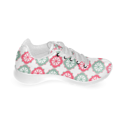 Shabby Chic Decorative Quatrefoil Pattern Women’s Running Shoes (Model 020)