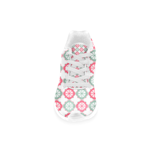 Shabby Chic Decorative Quatrefoil Pattern Women’s Running Shoes (Model 020)