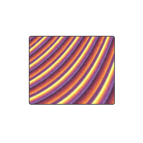 Glossy Colorful Gradient Stripes Blanket 40"x50"
