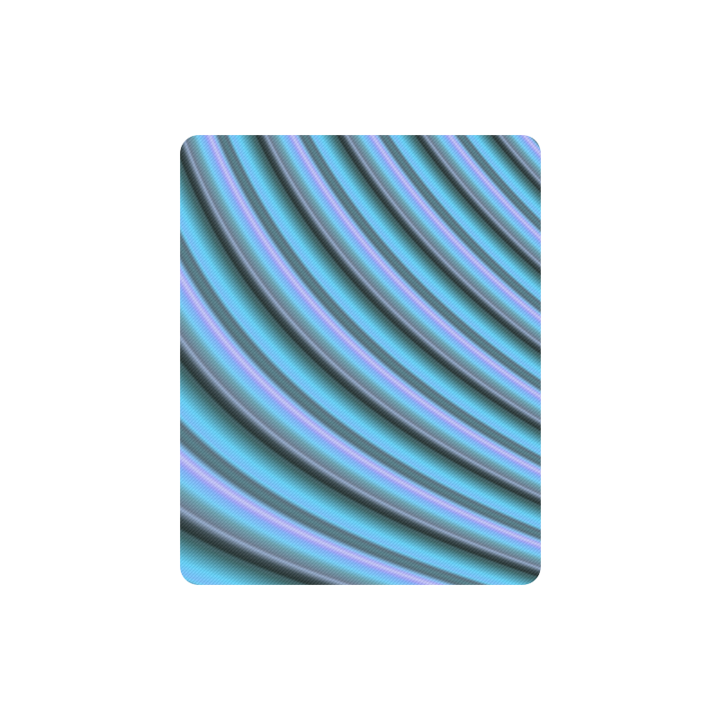 Glossy Light Blue Gradient Stripes Rectangle Mousepad