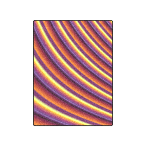 Glossy Colorful Gradient Stripes Blanket 50"x60"