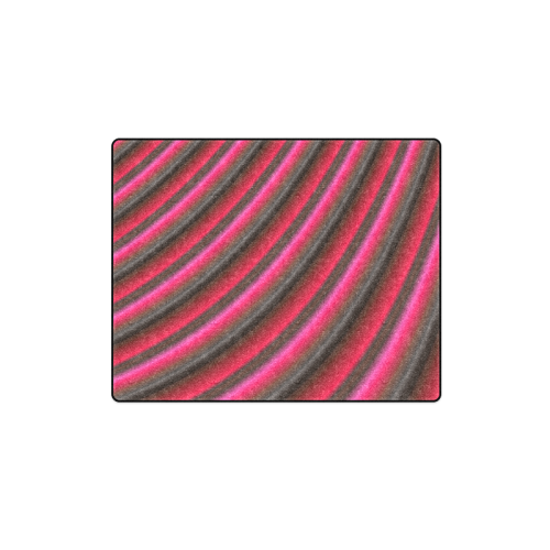 Glossy Red Gradient Stripes Blanket 40"x50"