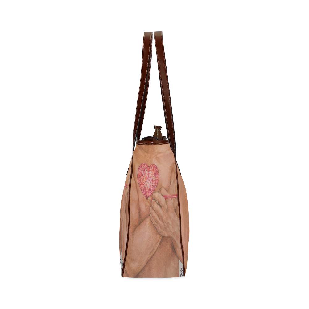 Embrace Love Drawing Classic Tote Bag (Model 1644)