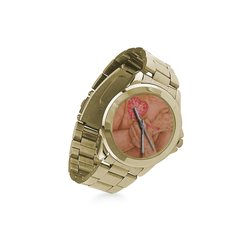 Embrace Love Drawing Custom Gilt Watch(Model 101)