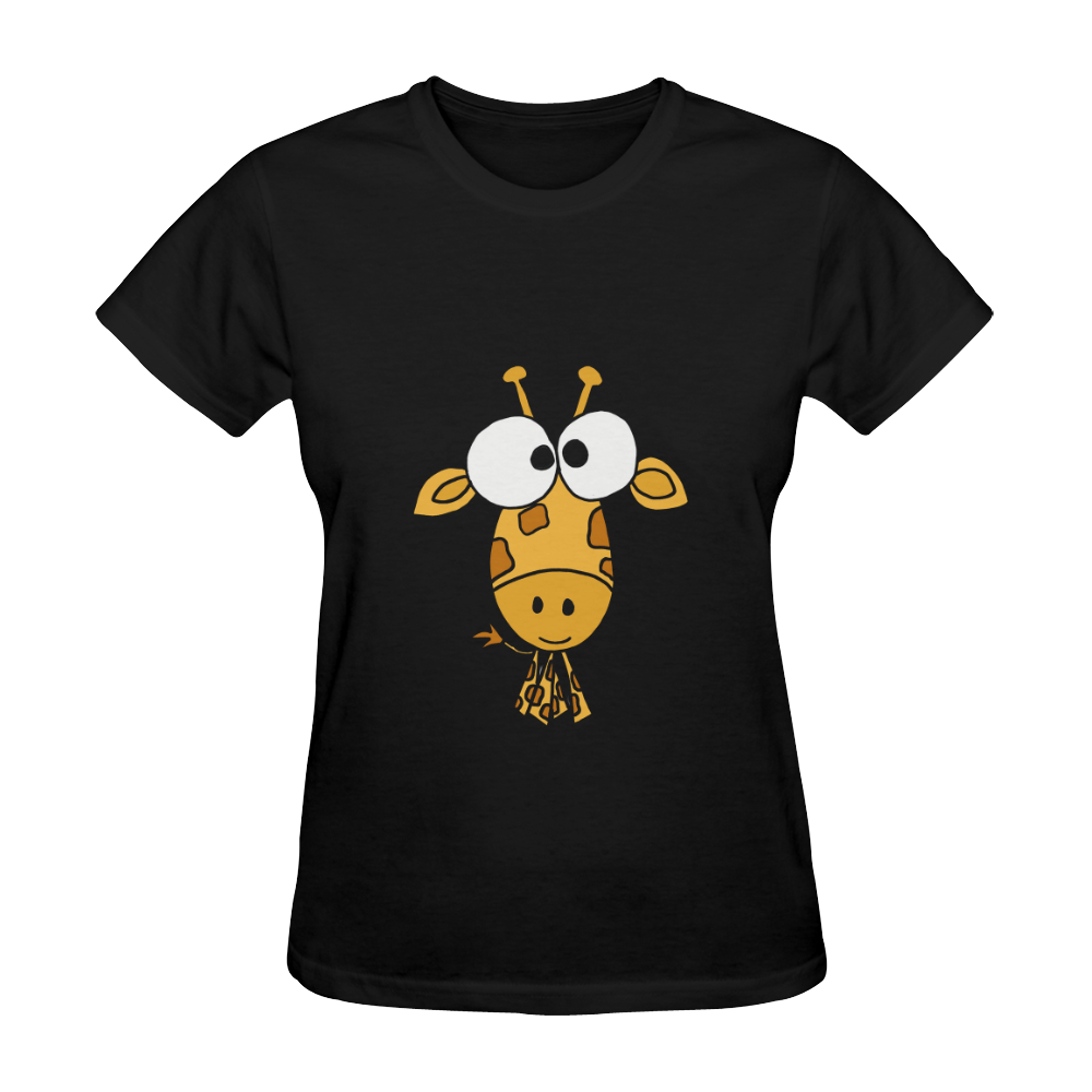 Funny Funky Giraffe Art Sunny Women's T-shirt (Model T05)
