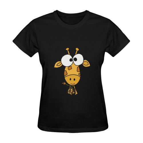 Funny Funky Giraffe Art Sunny Women's T-shirt (Model T05)