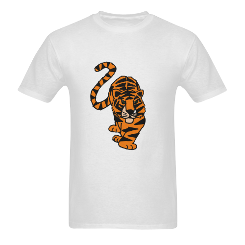 Regal Tiger Art Sunny Men's T- shirt (Model T06)