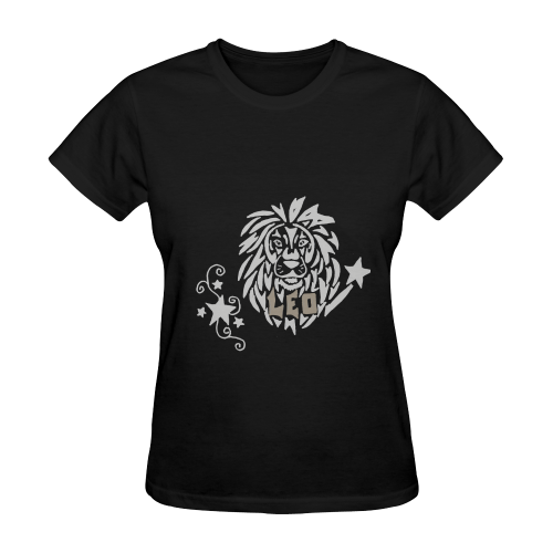 Artistic Zodiac Leo Lion Sunny Women's T-shirt (Model T05)