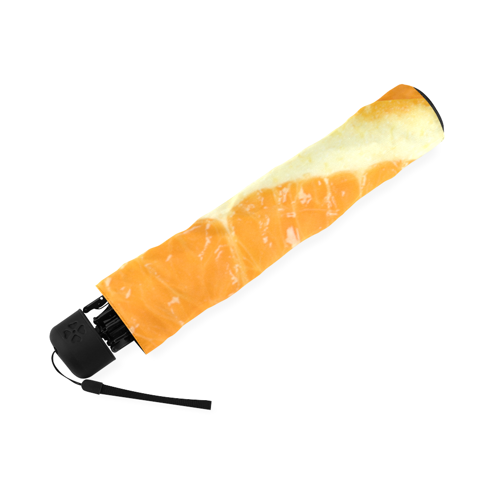 Citrus Orange Droste Spiral Foldable Umbrella (Model U01)