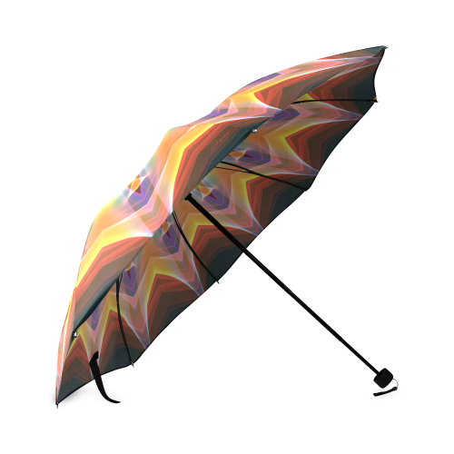 Santa Fe Summer Night, Abstract Warm Romance Foldable Umbrella (Model U01)