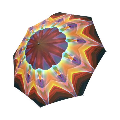 Santa Fe Summer Night, Abstract Warm Romance Foldable Umbrella (Model U01)