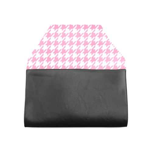 pink and white houndstooth classic pattern Clutch Bag (Model 1630)